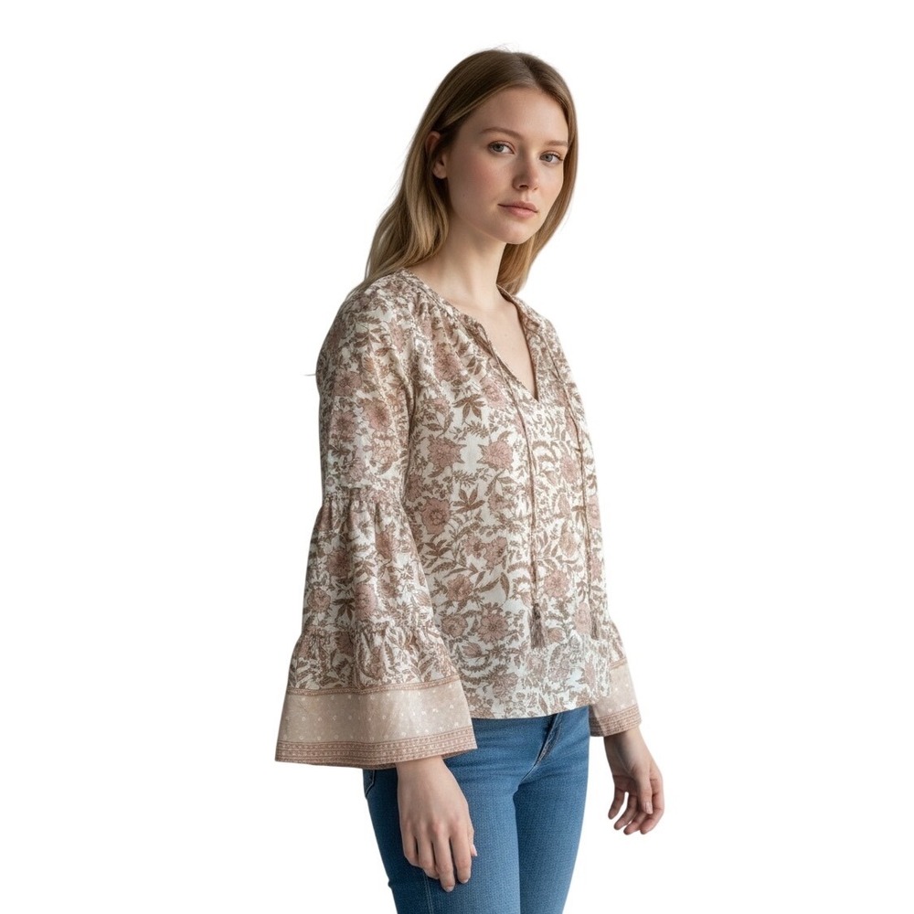 NWT Lovestitch Womens Bell‎ Sleeve Blouse Size Medium